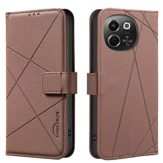 Geometric Pattern RFID Leather Phone Case, For Tecno Pova 6 Neo 5G / Spark 30 5G, For Tecno Spark 30 Pro 4G, For Tecno Spark 30 4G, For Tecno Pova 6 / Pova 6 Pro 5G