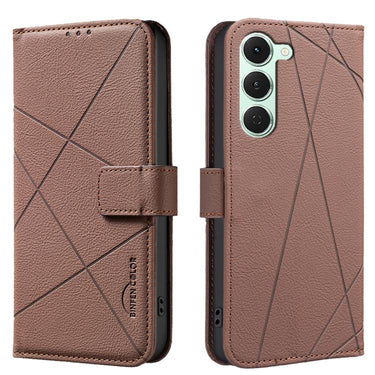 Geometric Pattern RFID Leather Phone Case, For Tecno Spark 40 4G, For Tecno Pova 7 Ultra 5G, For Tecno Camon 40 Pro 4G, For Tecno Pop 9 5G / Spark 30C 5G