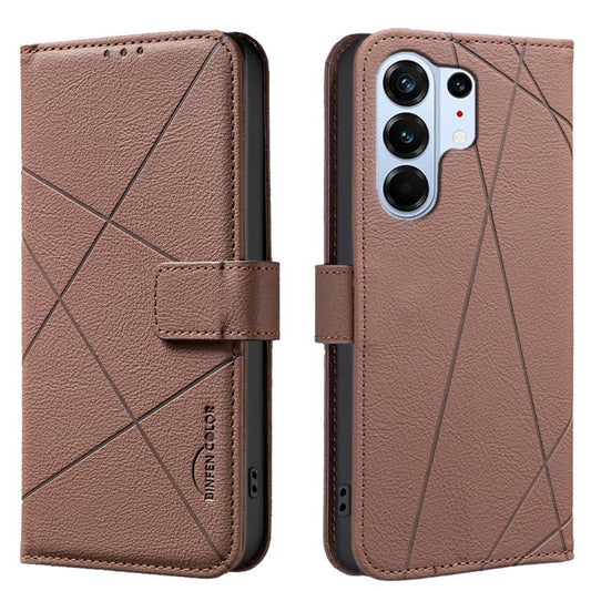 Geometric Pattern RFID Leather Phone Case, For Tecno Camon 50 4G, For Tecno Spark Go 3, For Tecno Pova 7 Pro 5G, For Tecno Spark 40 Pro 4G