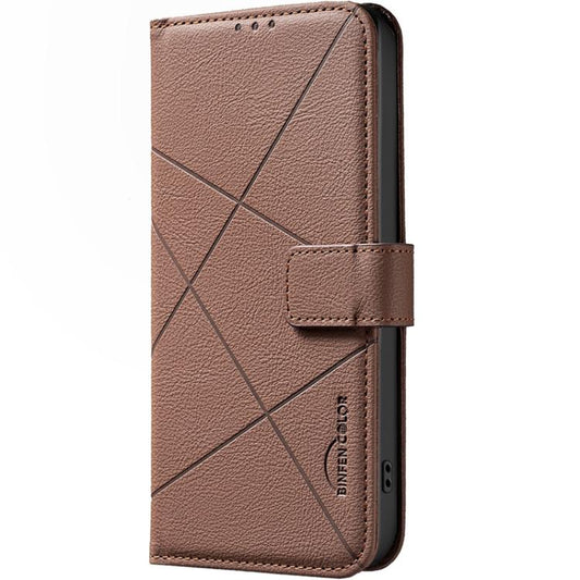 Geometric Pattern RFID Leather Phone Case, For Honor 400 Lite Global, For Honor 400 Global 156.5mm, For Honor X8C, For Honor X9C 5G / Magic7 Lite
