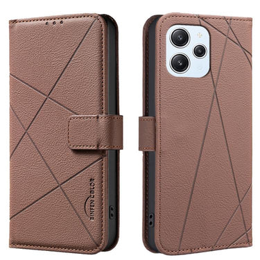 Geometric Pattern RFID Leather Phone Case, For Redmi 12 4G, For Redmi Note 12 Turbo, For Redmi Note 11 / 11S / 12S 6.43inch, For Redmi Note 12 4G