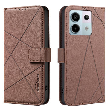 Geometric Pattern RFID Leather Phone Case, For Redmi 12 4G, For Redmi Note 12 Turbo, For Redmi Note 11 / 11S / 12S 6.43inch, For Redmi Note 12 4G