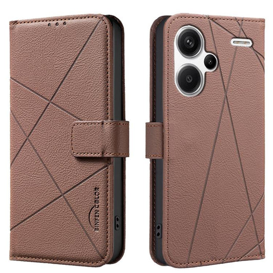 Geometric Pattern RFID Leather Phone Case, For Redmi Note 13 Pro+ 5G, For Redmi Note 13 Pro 5G, For Redmi K60 Ultra, For Redmi K70 / K70 Pro