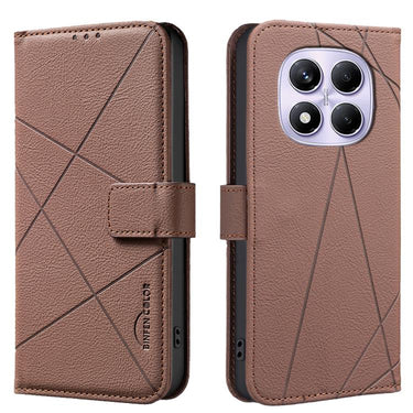 Geometric Pattern RFID Leather Phone Case, For Redmi Note 13 4G, For Redmi K70E, For Redmi Note 13 5G, For Redmi 13C