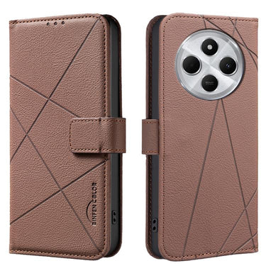 Geometric Pattern RFID Leather Phone Case, For Redmi Note 14 4G 16.25mm, For Redmi Note 14 Pro 5G / 14 Pro+ 5G, For Redmi A3, For Redmi Note 13 Pro 4G