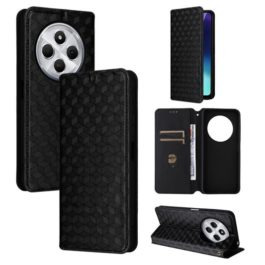Cubic Grid Texture Flip Leather Phone Case, For Redmi K90 Pro Max 5G / Poco F8 Ultra, For Redmi Note 15 Pro 4G Global 165.8mm, For Redmi K90 5G / Poco F8 Pro, For Redmi Note 15 Pro+ 5G Global 163.3mm
