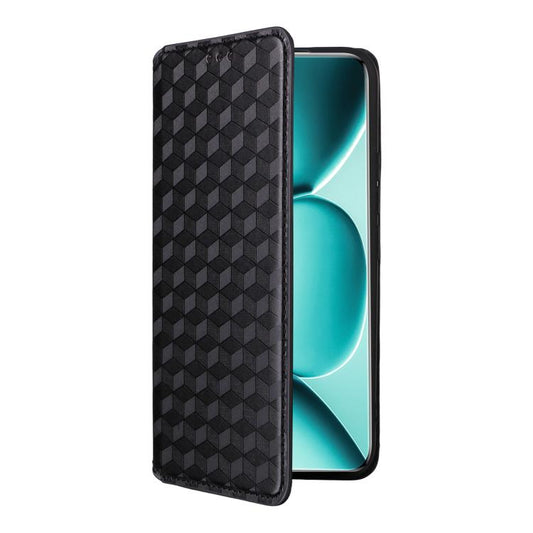 Cubic Grid Texture Flip Leather Phone Case, For Redmi A5 4G 173.3mm, For Redmi A5 4G 171.7mm / Xiaomi Poco C71, For Redmi Note 14 4G 164.84mm, For Redmi Turbo 4 Pro 5G