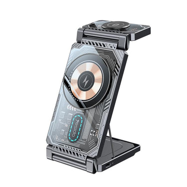 Yesido DS25 3-in-1 Foldable Magnetic Wireless Charging Station, DS25