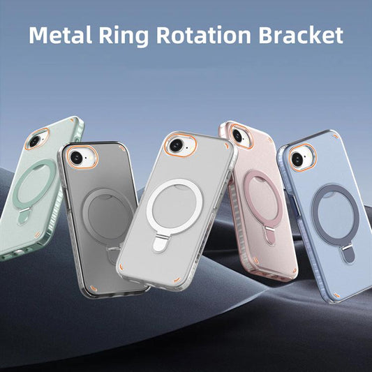 Colorful 2 in 1 MagSafe Ring Holder Phone Case, For iPhone 17e / 16e, For iPhone 17 Pro Max, For iPhone 17 Pro, For iPhone 17