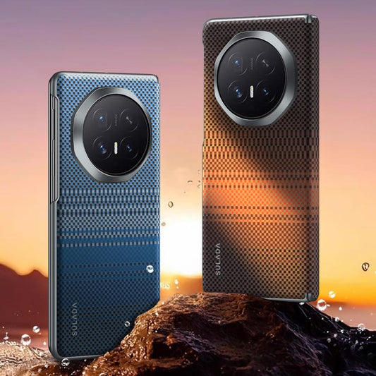 SULADA Kevlar Woven Texture Magnetic Leather Phone Case, For Honor Magic V6, For Honor Magic V5