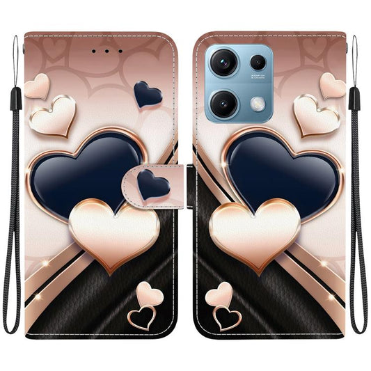 Crystal Texture Colored Drawing Leather Phone Case, For Redmi Note 14S 4G, For Redmi K80 / K80 Pro / Xiaomi Poco F7 Pro