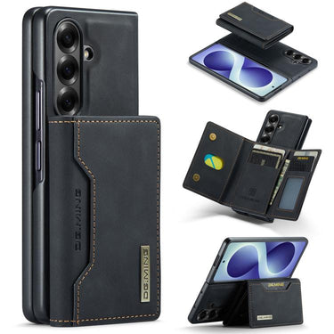 Series 3-Fold Multi Card Bag hybrid Magnetic Phone Case with Long Lanyard For Galaxy Z Fold7 5G,Samsung Galaxy Z Flip7 5G