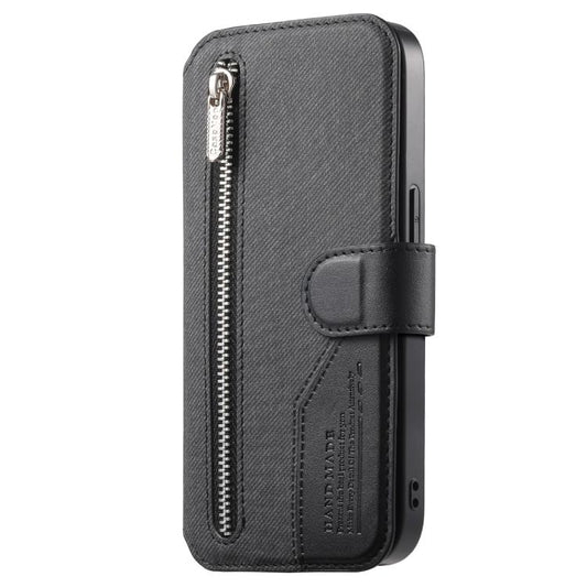 Twill Fabric MagSafe RFID Anti-theft Zipper Wallet Leather Phone Case, For Galaxy S26+ 5G, For Galaxy S26 Ultra 5G, For Galaxy S25 Edge 5G, For Galaxy S25 5G
