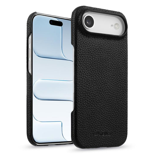 melkco Litchi Texture Magnetic Half Coverage Genuine Leather Phone Case, For iPhone 16 Pro, For iPhone 16, For iPhone 15 Pro Max
