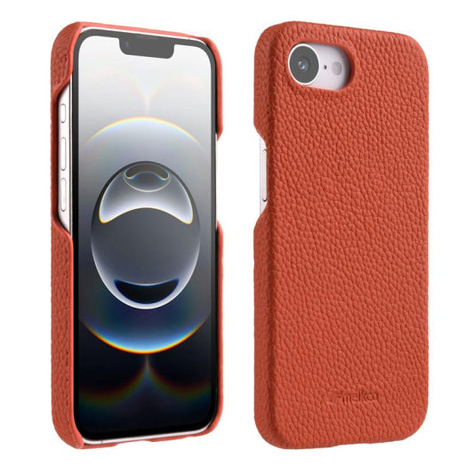 melkco Litchi Texture Magnetic Half Coverage Genuine Leather Phone Case, For iPhone 17e / 16e, For iPhone 17 Pro Max, For iPhone 17 Pro