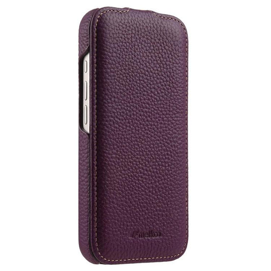 melkco Litchi Texture Vertical Flip Magnetic Genuine Leather Phone Case, For iPhone 18 Pro, For iPhone 18 Pro Max, For iPhone 17 Pro Max, For iPhone 17 Pro