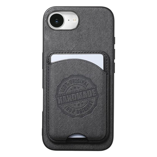 Twill Texture Vegan Leather Magnetic Phone Cover with Detachable Card Holder, For iPhone 16e / 17e, For iPhone 17 Pro Max, For iPhone 17 Pro