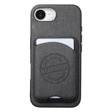Twill Texture Vegan Leather Magnetic Phone Cover with Detachable Card Holder, For iPhone 16e / 17e, For iPhone 17 Pro Max, For iPhone 17 Pro