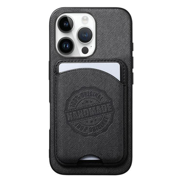 Twill Texture Vegan Leather Magnetic Phone Cover with Detachable Card Holder, For iPhone 15 Pro Max, For iPhone 15 Pro, For iPhone 15 Plus