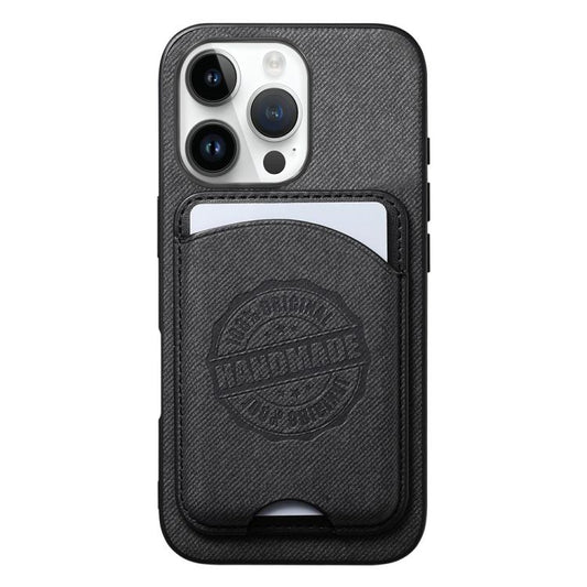Twill Texture Vegan Leather Magnetic Phone Cover with Detachable Card Holder, For iPhone 13 Pro, For iPhone 13, For iPhone 13 mini
