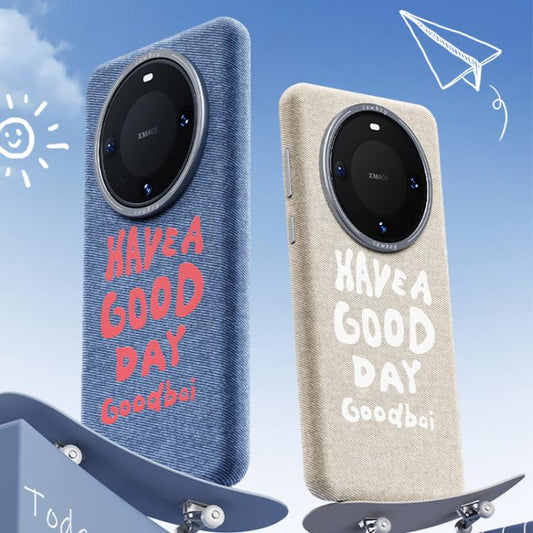 Beautiful Series Denim Texture Full Coverage Magnetic Phone Case For Huawei phones