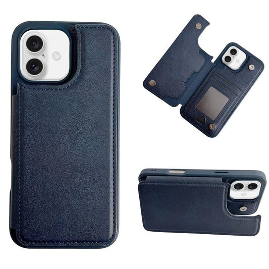 Magnetic Snap Multifunctional Card Wallet Holder Phone Case, For iPhone 16, For iPhone 15 Pro Max, For iPhone 15 Pro