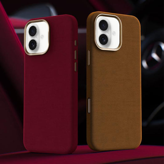 Ottilan Series Full Coverage Magnetic Microfiber Leather PC Phone Case, For iPhone 16, For iPhone 15 Pro Max, For iPhone 15 Pro