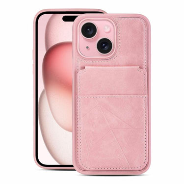 Multifunctional Vertical Flip Card Wallet Holder Vegan Leather Back Phone Case, For iPhone 15, For iPhone 14 / 13, For iPhone 14 Pro