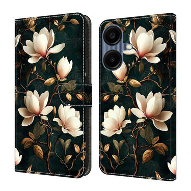 Crystal-Like Painted Vegan Leather Phone Case, For Galaxy A06 5G / A06 4G