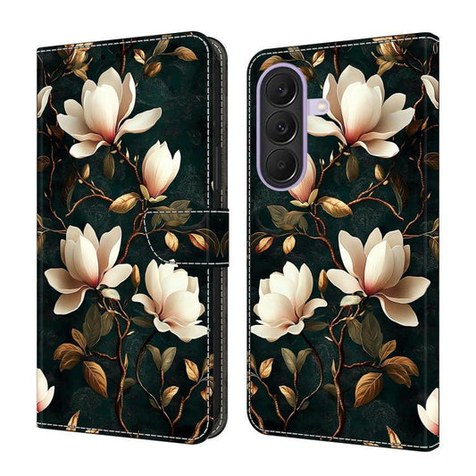 Crystal-Like Painted Vegan Leather Phone Case, For Galaxy A57 5G