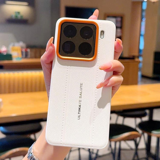 Metal Camera Lens Frame Buttons Vegan Leather Phone Case, For Xiaomi 15 Pro, For Xiaomi 15, For Xiaomi 14 Ultra, For Xiaomi 14 Pro, For Xiaomi 14