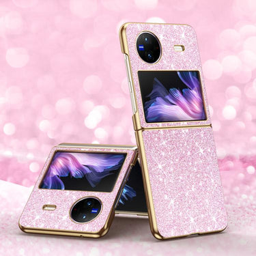 Electroplate Glittery Shockproof Phone Case, For vivo X Flip
