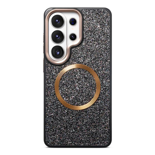 Glitter Airbag Shockproof Magnetic Phone Case, For Galaxy S26 Ultra 5G, For Galaxy S26 5G, For Galaxy S25 Ultra 5G, For Galaxy S24 Ultra 5G, For Galaxy S24 5G