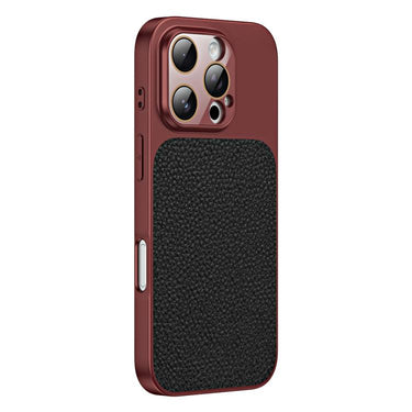 Litchi Textured TPU Phone Case with Lens Film, For iPhone 16 Pro, For iPhone 16 Plus