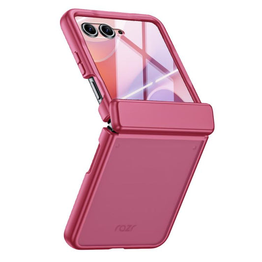 Semi-transparent Frosted Hinge Integrated Film Phone Case, For Motorola Razr 70+ / 60 Pro / 50 Ultra