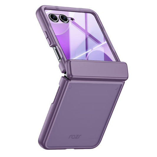 Semi-transparent Frosted Hinge Integrated Film Phone Case, For Motorola Razr 70+ / 60 Pro / 50 Ultra