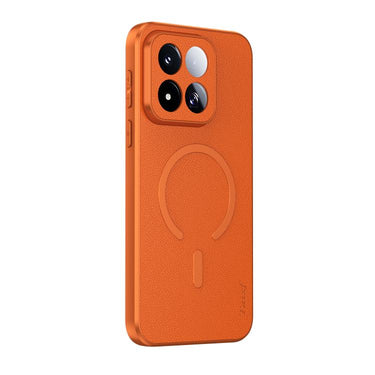 Sheepskin Vegan Leather Magnetic Phone Case, For Xiaomi 17 Max 5G