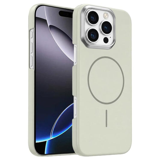 Gold Armor PC Thin Circle MagSafe Shockproof Phone Case, For iPhone 16 Pro Max, For iPhone 16 Pro