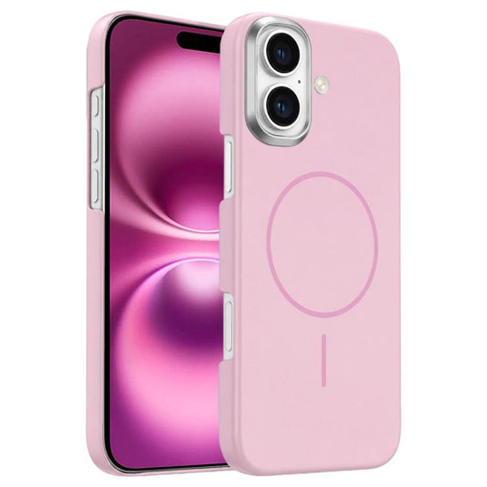 Gold Armor PC Thin Circle MagSafe Shockproof Phone Case, For iPhone 16 Plus, For iPhone 16