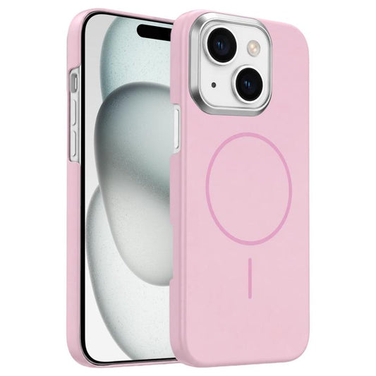 Gold Armor PC Thin Circle MagSafe Shockproof Phone Case, For iPhone 15 Plus, For iPhone 15