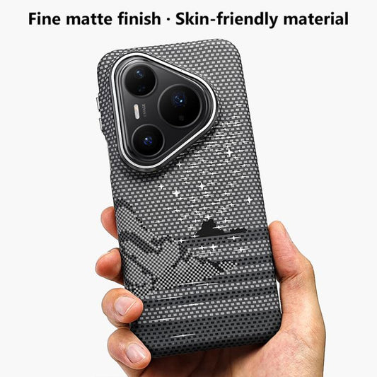 Kevlar Texture Water Sticker Magnetic Phone Case, For Huawei Pura 90 Pro Max 5G, For Huawei Pura 90 Pro 5G, For Huawei Mate 80 Pro Max, For Huawei Mate 80 / 80 Pro, For Huawei Pura 80 Ultra 5G, For Huawei Pura 80 Pro 5G, For Huawei Pura 80 5G