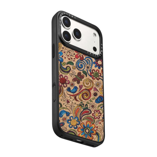 Denior A28 Ethnic Embroider Pattern Style Magnetic Phone Case, For iPhone 17 Pro Max, For iPhone 17 Pro, For iPhone 16 Pro Max, For iPhone 16 Pro