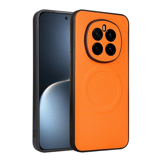 Precise Cutout Carbon Fiber Texture Vegan Leather Phone Case, For Honor Magic7, For Honor X8b