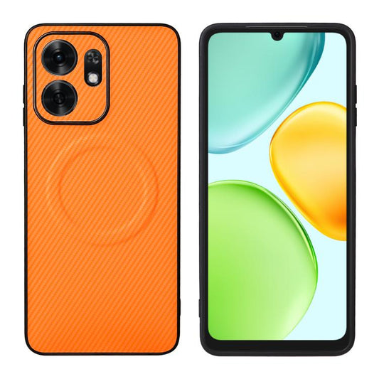 Precise Cutout Carbon Fiber Texture Vegan Leather Phone Case, For Honor X60 5G / X9c Smart 5G, For Honor Magic7, For Honor X8b