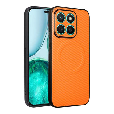 Precise Cutout Carbon Fiber Texture Vegan Leather Phone Case, For Honor Magic7, For Honor X8b