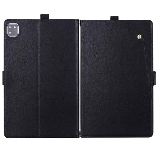 Front Pocket Business Vegan Leather Smart Tablet Case, For iPad Air 13 2026 / 2025 / 2024, For iPad Air 11 2026 / 2025 / 2024, For iPad Pro 13 2025 / 2024, For iPad Pro 11 2025 / 2024, For iPad 2025 / 2022, For iPad mini 2024 / mini 6