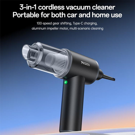 Yesido VC15 3-in-1 Cordless Vacuum Cleaner Dual-Use for Car & Home, VC15