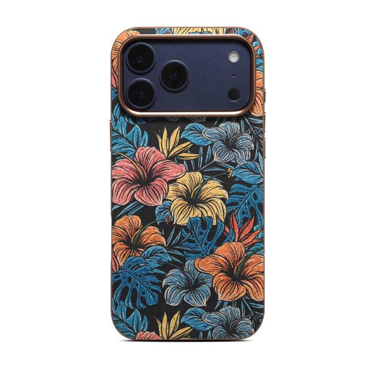 Denior Vintage Boho Embroidery Style Magnetic Protective Phone Case, For iPhone 14 Pro, For iPhone 14 Pro Max