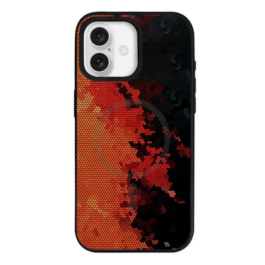 Camouflage Mosaic Detachable Dual Magnetic PC Hybrid TPU Phone Case, For iPhone 16 Plus, For iPhone 16, For iPhone 15 Pro Max