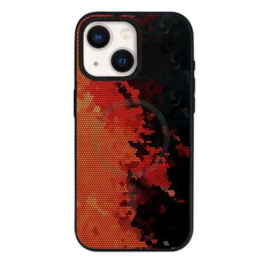 Camouflage Mosaic Detachable Dual Magnetic PC Hybrid TPU Phone Case, For iPhone 14 Plus, For iPhone 14, For iPhone 14 Pro